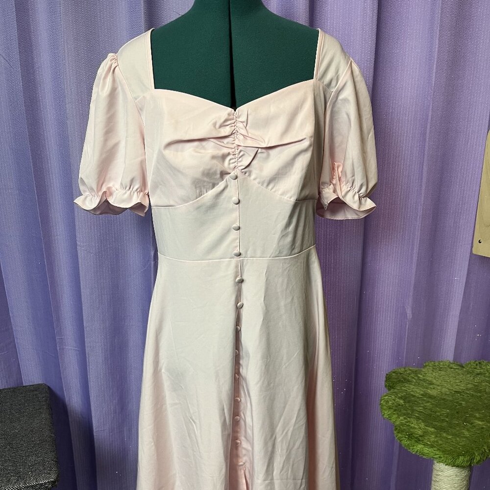 Elegant Pink Women's Dress